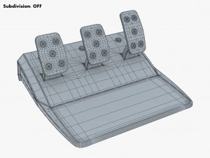 Simple Simulator Game Racing Pedals M 1 3D Model