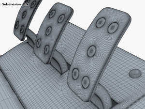 Simple Simulator Game Racing Pedals M 1 3D 模型