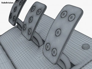 Simple Simulator Game Racing Pedals M 1 3D Model