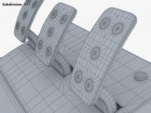 Simple Simulator Game Racing Pedals M 1 3D 模型