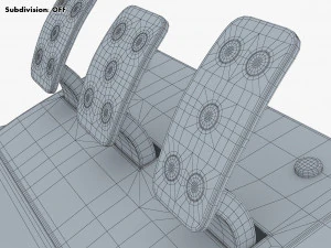 Simple Simulator Game Racing Pedals M 1 3D Model
