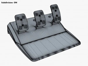 Game Simulator Car Pedals M 1 3D Model