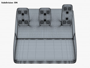 Game Simulator Car Pedals M 1 Modèle 3D