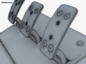 Game Simulator Car Pedals M 1 Modèle 3D
