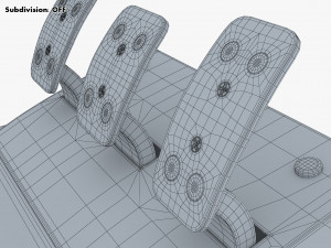 Game Simulator Car Pedals M 1 Modèle 3D