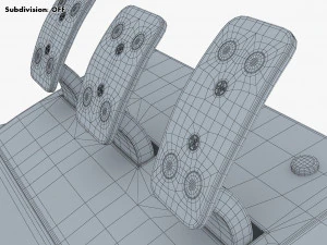 Game Simulator Car Pedals M 1 3D Model