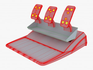 Game Simulator Car Pedals M 1 Modèle 3D