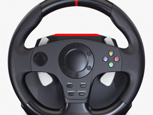Generic Gaming Steering Wheel with Pedals and Shifter M 1 3D मॉडल