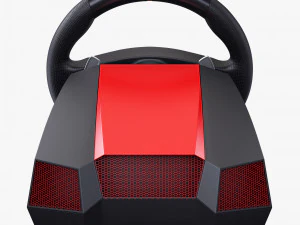 Generic Gaming Steering Wheel with Pedals and Shifter M 1 3D Model