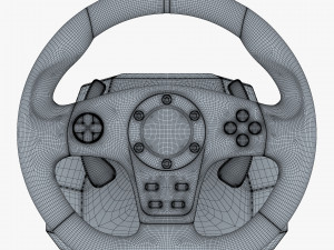 Generic Gaming Steering Wheel with Pedals and Shifter M 1 3D मॉडल