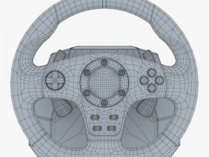 Generic Gaming Steering Wheel with Pedals and Shifter M 1 3D मॉडल