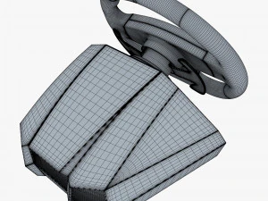 Generic Gaming Steering Wheel with Pedals and Shifter M 1 3D Model