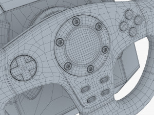 Generic Gaming Steering Wheel with Pedals and Shifter M 1 3D मॉडल