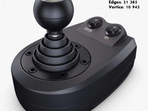 Generic Gaming Steering Wheel with Pedals and Shifter M 1 3D Model