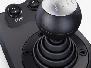 Generic Gaming Steering Wheel with Pedals and Shifter M 1 3D Model