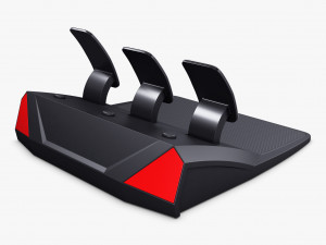 Generic Gaming Steering Wheel with Pedals and Shifter M 1 3D मॉडल