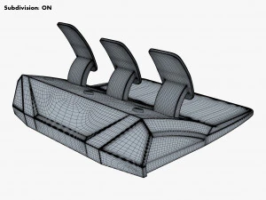 Generic Gaming Steering Wheel with Pedals and Shifter M 1 3D Model