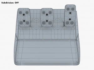 Generic Gaming Steering Wheel with Pedals and Shifter M 1 3D Model