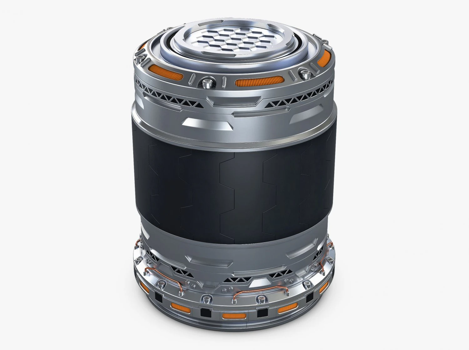 Sci Fi Container M 1 3D Model .c4d .max .obj .3ds .fbx .stl .blend 
