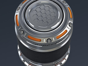 Sci Fi Container M 1 3D Model