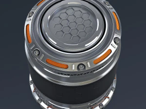 Sci Fi Container M 1 3D Model