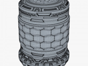 Sci Fi Container M 1 3D Model