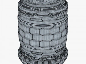 Sci Fi Container M 1 3D Model