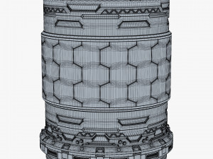 Sci Fi Container M 1 3D Model