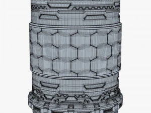 Sci Fi Container M 1 3D Model