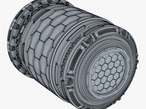 Sci Fi Container M 1 3D Model