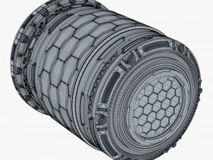 Sci Fi Container M 1 3D Model