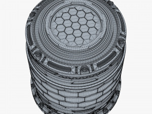 Sci Fi Container M 1 3D Model