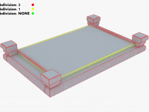 Chinese Tea Table Chaban M 1 3D Model