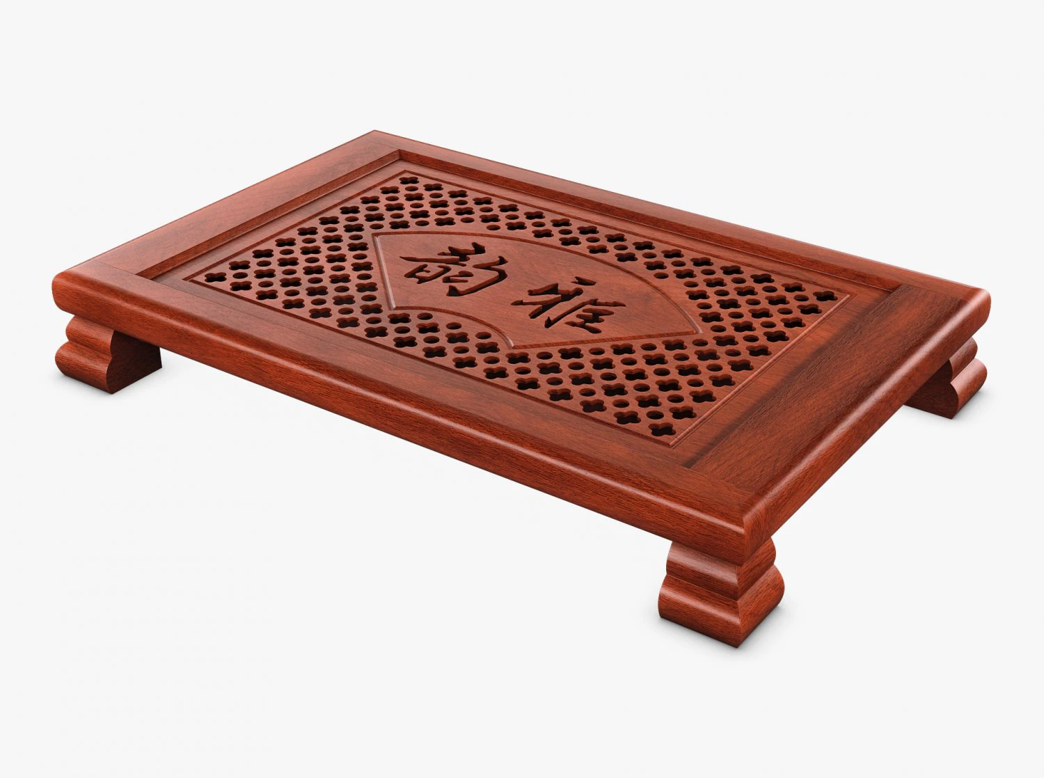 Chinese Tea Table Chaban M 1 3D Model .c4d .max .obj .3ds .fbx .stl .blend 