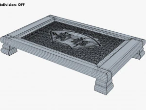 Chinese Tea Table Chaban M 1 3D Model