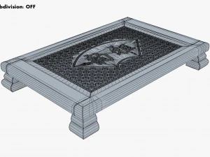 Chinese Tea Table Chaban M 1 3D Model