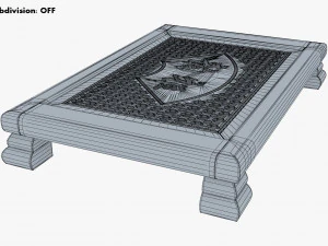 Chinese Tea Table Chaban M 1 3D Model