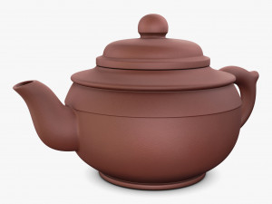 Clay Teapot 350ml M 1 3D Model