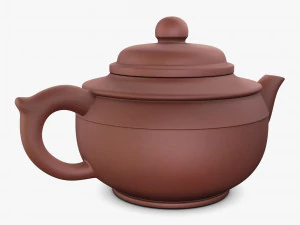 Clay Teapot 350ml M 1 3D Model