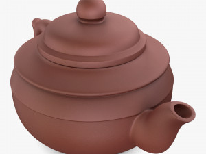 Clay Teapot 350ml M 1 3D-Modell