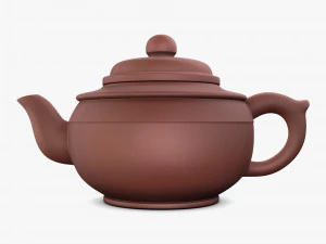 Clay Teapot 350ml M 1 3D Model