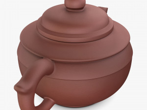 Clay Teapot 350ml M 1 3D-Modell