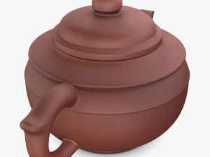 Clay Teapot 350ml M 1 3D Model