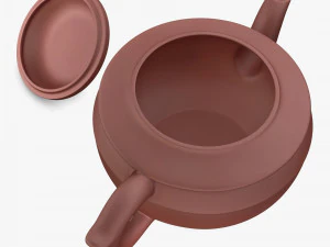 Clay Teapot 350ml M 1 3D Model