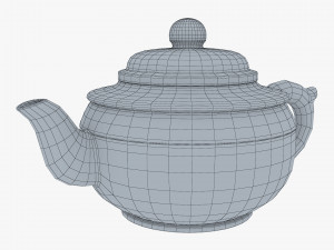 Clay Teapot 350ml M 1 3D-Modell