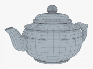 Clay Teapot 350ml M 1 3D Model
