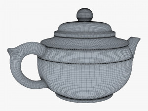 Clay Teapot 350ml M 1 3D-Modell