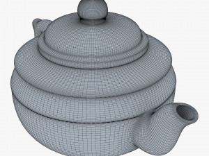 Clay Teapot 350ml M 1 3D-Modell