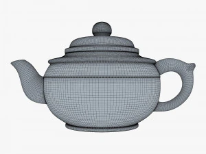 Clay Teapot 350ml M 1 3D Model