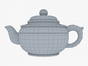 Clay Teapot 350ml M 1 3D-Modell